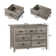7 Drawer Dresser Gray