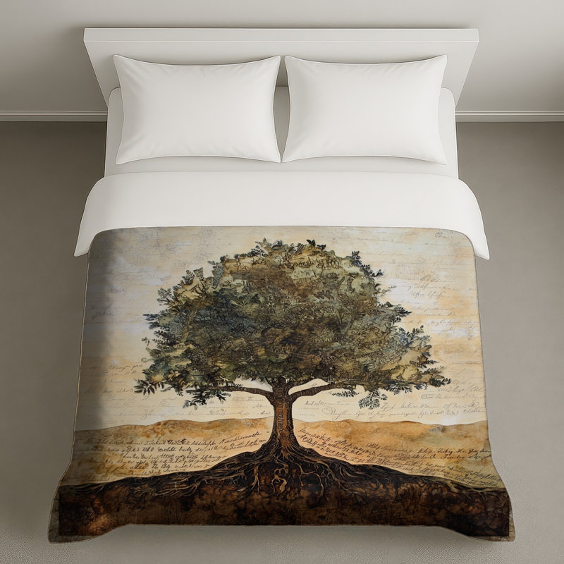 Tree With Roots Duvet Covers, Lit simple