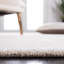 Tapis beige touffeté à la main en laine de viscose / laine Lutalo-63411080