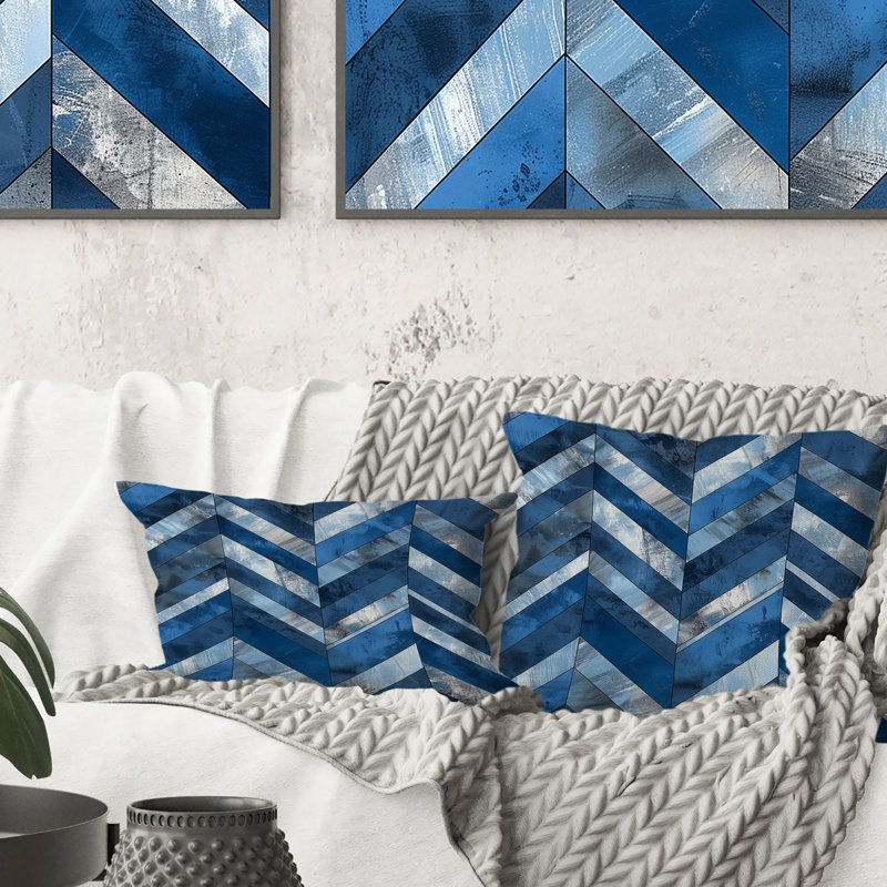 Coussin lombaire Glam I - Glam, Bleu / argent