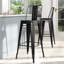 Allateef Counter Stool with Metal Frame