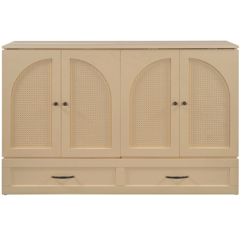 Gold Queen Size Bed With Versatile Drawer Storage - Maximize Functionality Bed, Color Space Efficient Functional And Contemporary Style