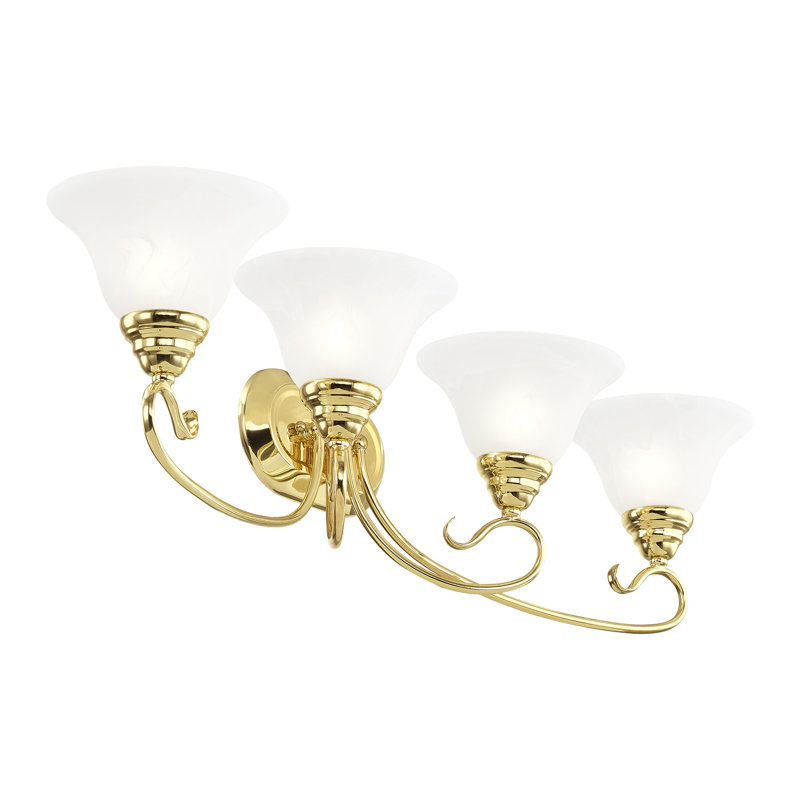 Aquala 4 - Light Dimmable Vanity Light, Polished Brass