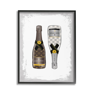 PatternedChampagneBottlesGicleeArtbyMartinaPavlova