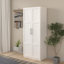 Armoire de garde-manger, armoires de rangement pour garde-manger avec 2 portes et 3 tablettes, armoire de rangement pour garde-manger blanche, armoire pour la cuisine, la salle à manger et le salon.-1088971986