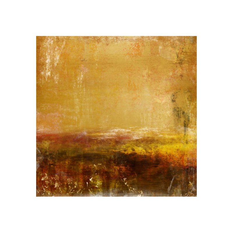 «Chroma Horizons I» par Austin Beiv - Peinture, Gel coupé au couteau, H 24 po x l 24 po