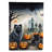 Double Sided 40'' H x 28'' W Polyester Halloween House Flag