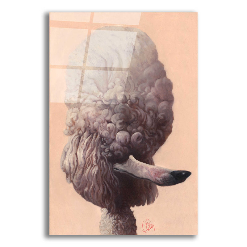 Caniche par Thomas Fluharty - impression sans cadre, H 16 po x l 12 po x P 0,13 po