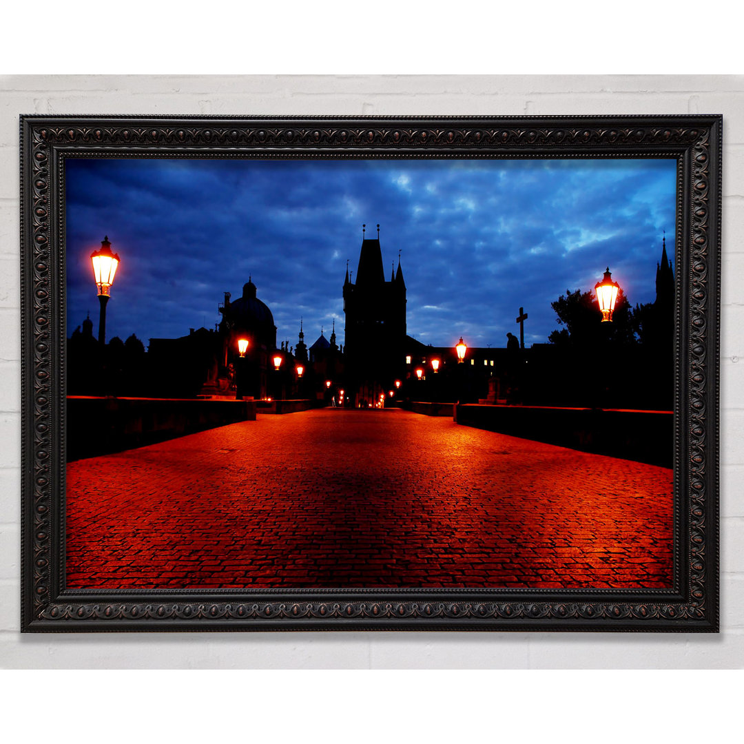 Prague Night Lights - Einzelne Bilderrahmen Kunstdrucke