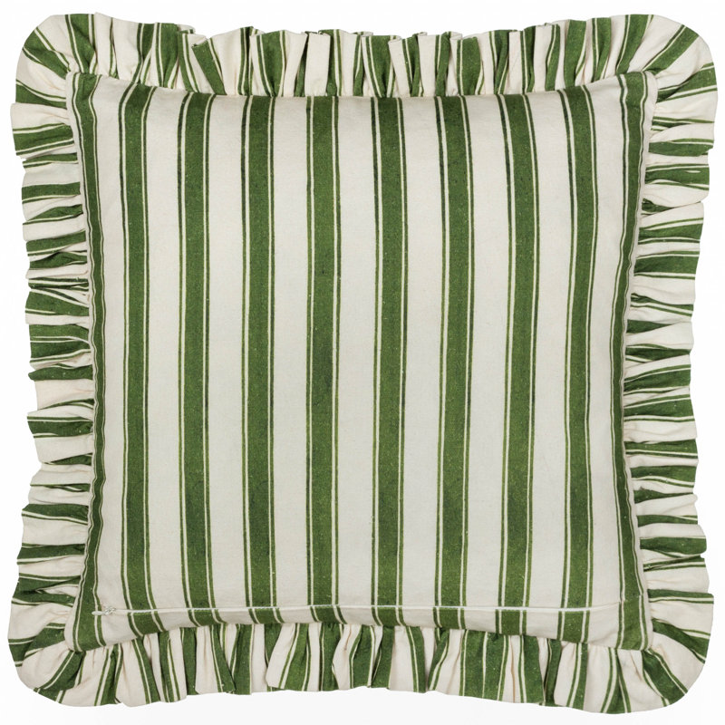 Feeoni Ruffled Floral Square Cushion Cover
