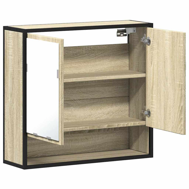 No Mounting / Installation Required Bathroom Cabinet, Sonoma Oak