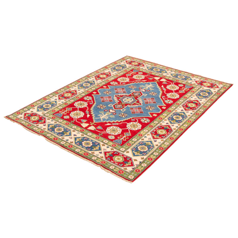 Tapis unique en laine noué à la main 6 pi 6 po x 8 pi 8 po nouvel âge Moodey