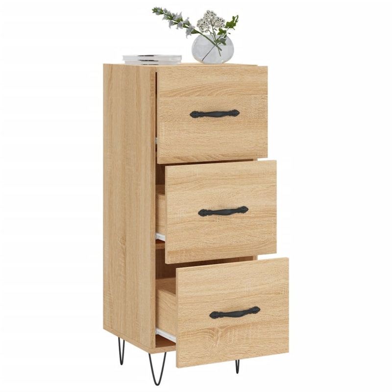 Malynda Sideboard 34,5x34x90 cm Engineered Wood, Sonoma Oak