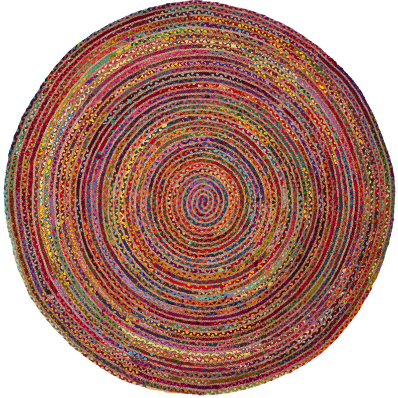 Herzig Multicolor Area Rug, Round 3'
