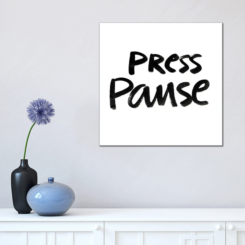 Press Pause II by Nadia Hassan - Wrapped Canvas Gallery-Wrapped Canvas Giclée, 45.72 cm H x 45.72 cm W