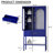62.5"H Glass Display Cabinet With Drawer And Shelf-1985987967