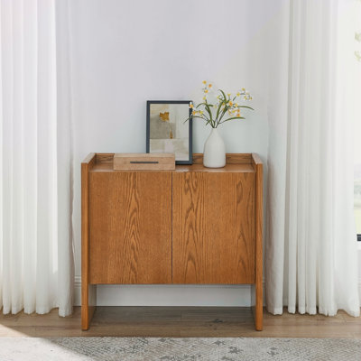 Sideboard, Buffet Cabinet With Storage, Rustic Storage Cabinet For Entryway, Hallway, Living Room, Kitchen, Dining Room, 33.9"×15"×31.5" by Ebern Designs
