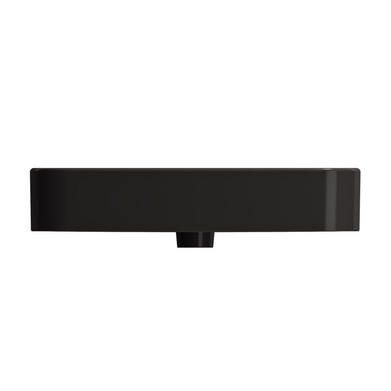 Parma 25.59'' L Bathroom Sink, Matte Black, 8" Widespread
