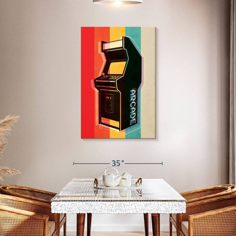 " Retro Arcade " by Logic Nerds, 45" H x 30" W x 1.25" D