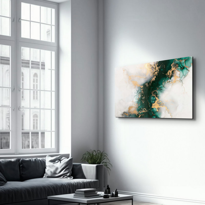 Elegant Tempered Glass Wall Art Painting, 13.8 x 21.7 inches | 100% Tempered Glass, Thickness: 0.16 inches | UV Printed for Vibrant Colors | Perfect for Home Decor, Living Room, & Office Spaces