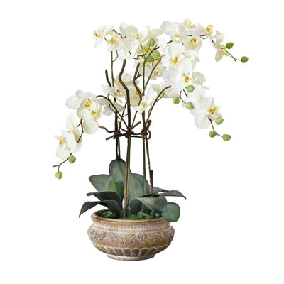 Kunstblume Orchidee im Topf