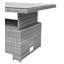 Safire Rectangular Wicker Outdoor Dining Table , 134cm cm W 84cm cm D