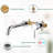 IVIGA Single Handle Wall Mounted Bathroom Faucet for Sink-84521083