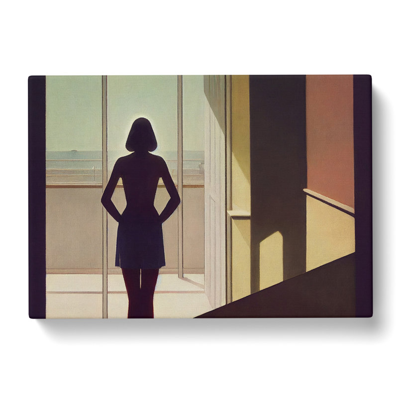 XXX-H1022-WF-10282X Woman At The Window - Wrapped Canvas Print, 35cm H x 50cm W x 3cm D