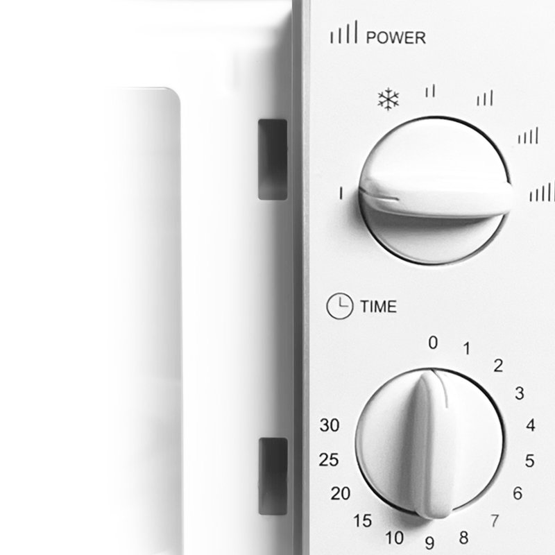 700W 20L Standard Microwave, White