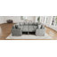 Canapé-lit modulaire convertible en U 108,7 po pour salon, gris-224660682