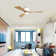 52" Ceiling Fan With Lights Remote Control, DC Motor Ceiling Fans 6 Speed Levels For Patio Living Room