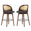 Tabouret de bar d'intérieur en bois, ensemble de 2