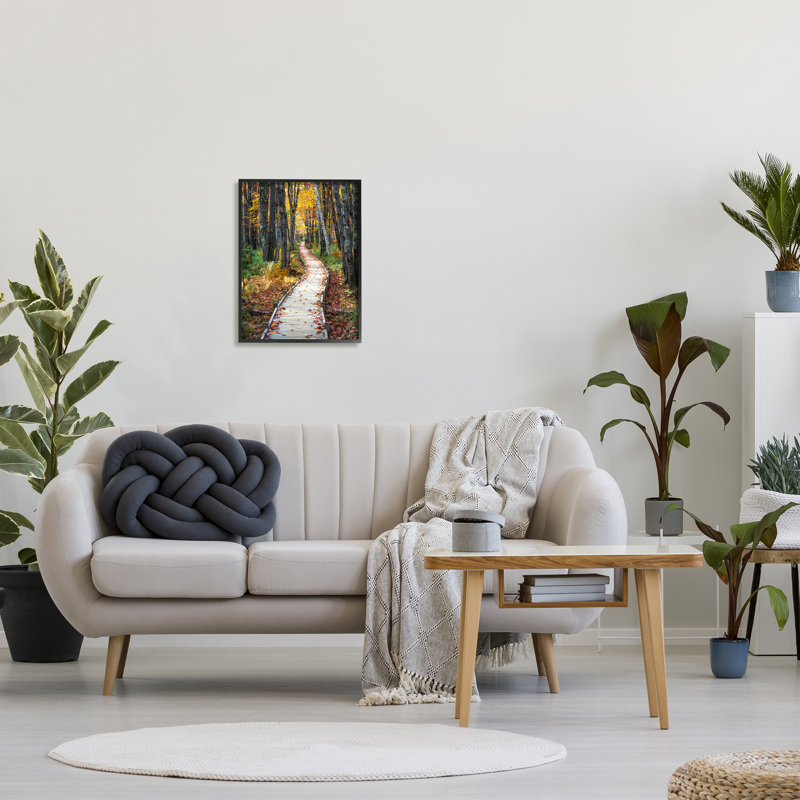 Photographie de la nature, feuillage d'automne encadré sur bois par Danny Head, Giclée encadrée noir minuit