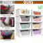 4 Pack Wardrobe Storage Organiser Foldable Stackable Baskets