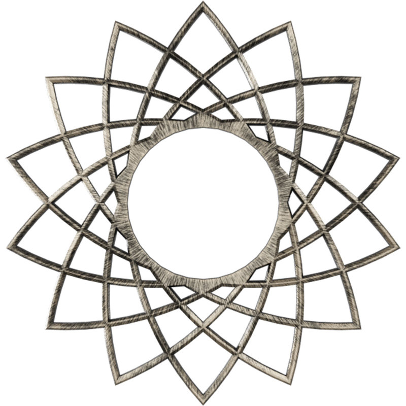 20 po x 7 po ID x P 1/2 po P médaillon de plafond architectural en PVC de qualité architecturale Eleanor
