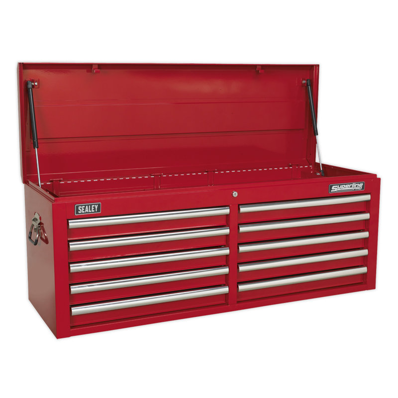 Metal Single Storage Cabinet ( 49" H x 126.5" W x 43.5" D ), Red