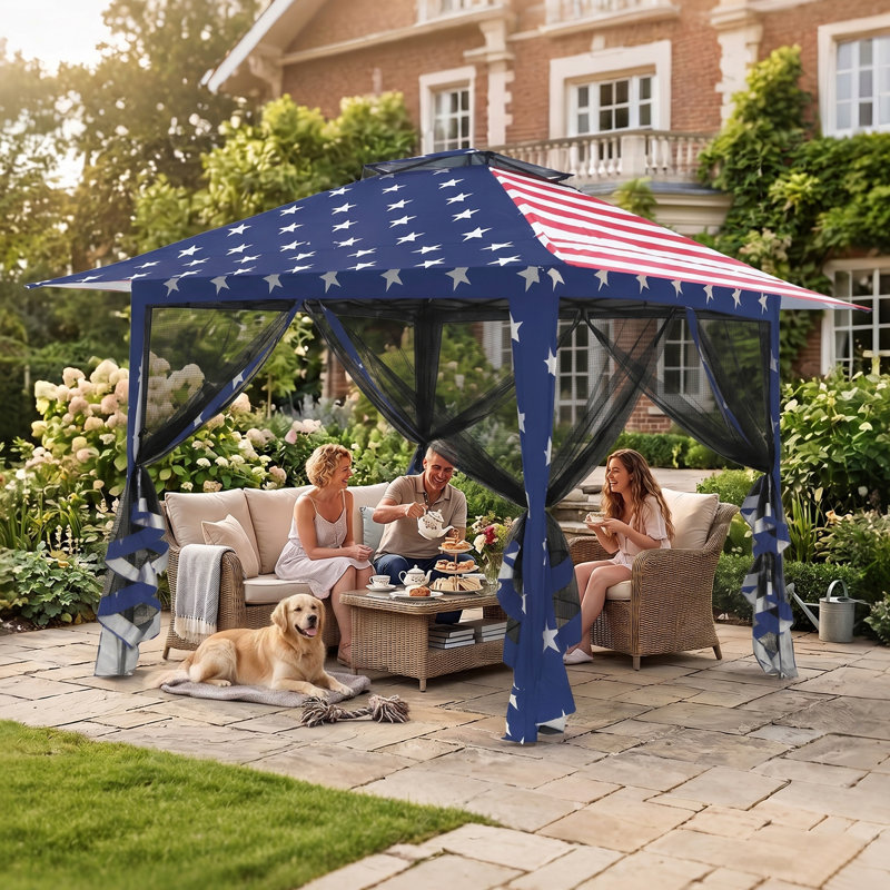 13 Ft. W x 13 Ft. D Metal Patio Gazebo