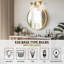 Luminaire de meuble-lavabo moderne en or brossé avec verre transparent, éclairage mural antirouille pour miroir de salle de bain et espaces décoratifs