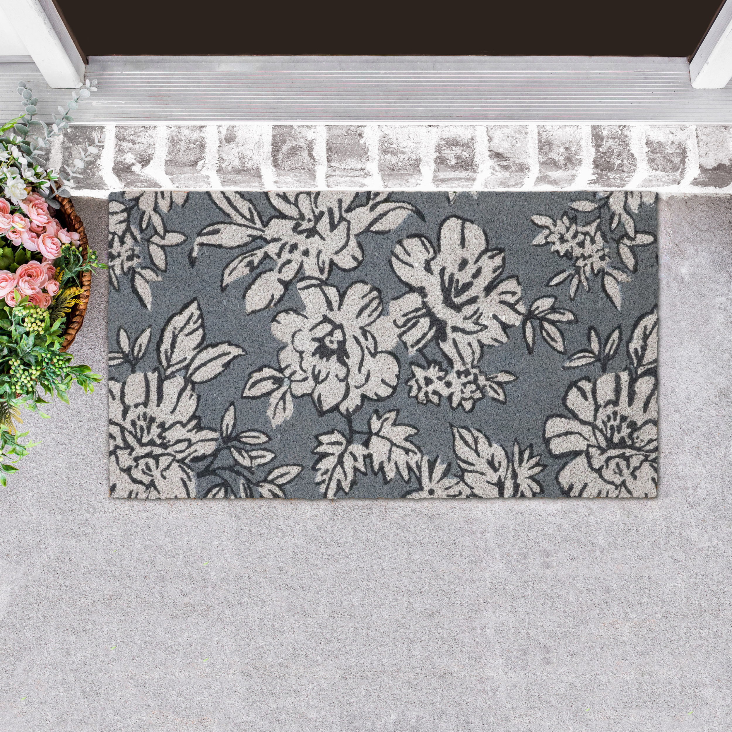 Laura Ashley Iris Coir Doormats / NonSlip Outdoor Rugs Wayfair