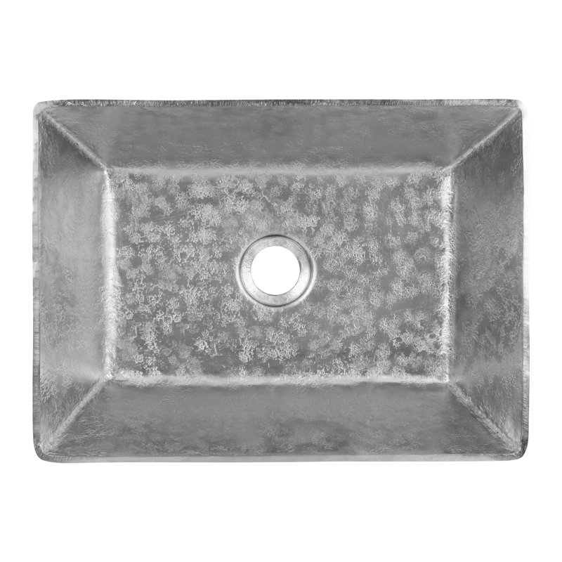 Terra Firma 15'' L Bathroom Sink, Nickel