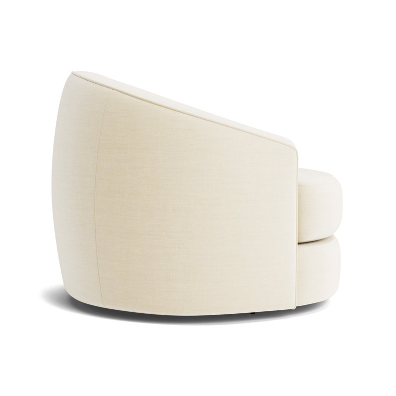 Giselle Full Swivel Chair, Performance Linen - Cream