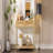 Retro Entryway Console Table With Two Drawers - Striking Geometric Design Hallway-984398052