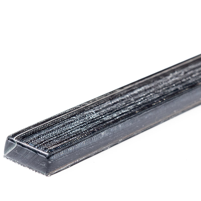 Cosmos 1" x 12" Glass Wall Tile, Black