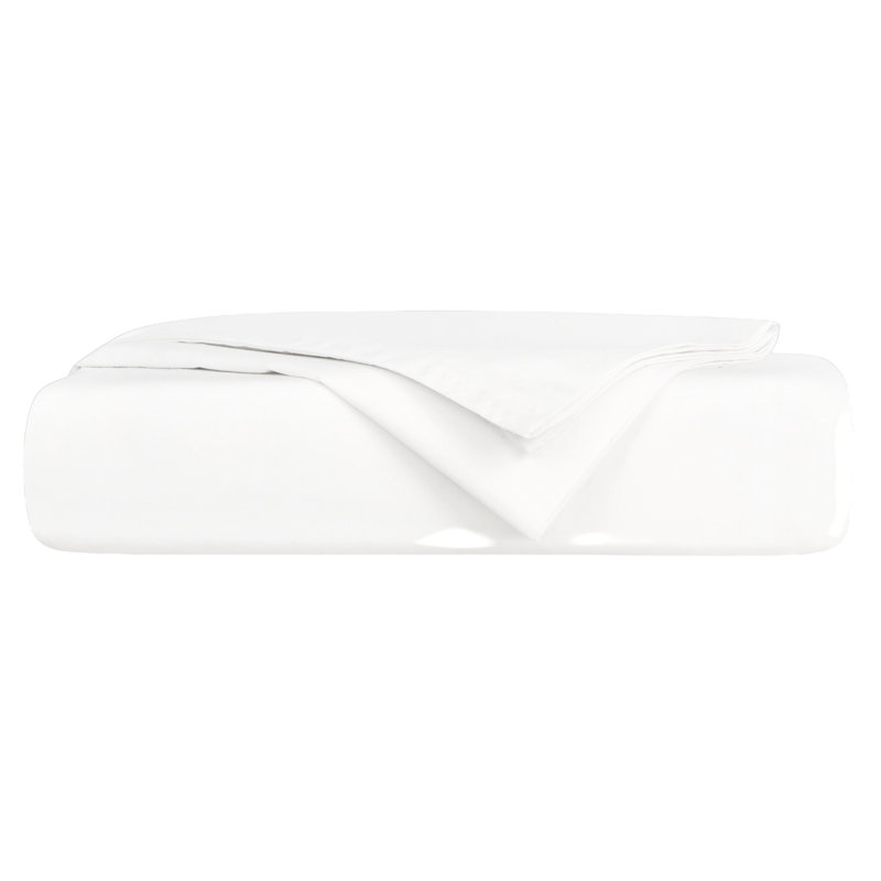 Fitted Sheet Sets 100% Organic Cotton Percale Weave Sheet, 400 Thread Count GOTS Certified, Smooth & Moisture-Wicking, White
