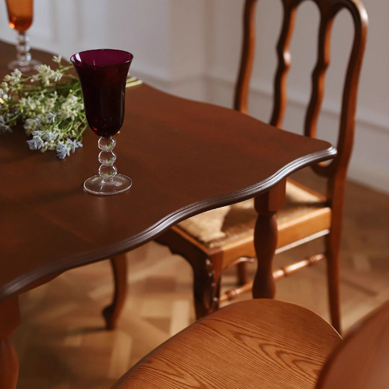 Table de salle à manger rectangulaire brune pour salle à manger / cuisine, H 29,53 po x L 70,87 po x l 31,5 po