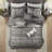 Luxurious Grey Bedding Sets, Polyester Jacquard, Modern Design For Home