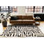 Tapis d'intérieur noir blanc Hopwood-779897241