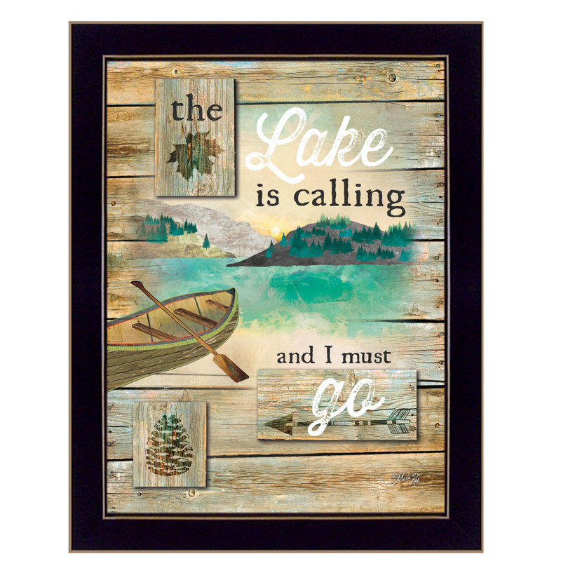 « the lake calle », art textuel encadré