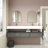 Alysa 71" Wall-Mounted Double Bathroom Vanity Set-71095532