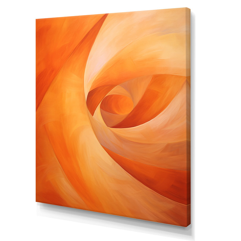 Cynitha - Abstract Spirals, art mural pour le salon, Toile tendue, H 20 po x l 12 po x P 1 po